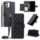thumbnail image 5 of Funda tipo billetera FOXDOCK para iPhone 12 Mini – Tapa abatible con correa para mujer, 5 of 5