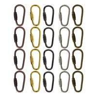 Bothyi - 20 Piezas Mini Clips De Bloqueo De Acero Ganchos A Presión Ligeros Hebilla De Bloqueo De Tornillo