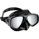 thumbnail image 1 of Máscara de buceo Cressi Focus de 2 lentes, negro/negro con lente plateada espejada, 1 of 5