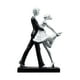 thumbnail image 2 of Pareja Bailando Escultura Estatua Estatuilla Decoración Para Aniversario Dormitorio Estilo B Argent, 2 of 3
