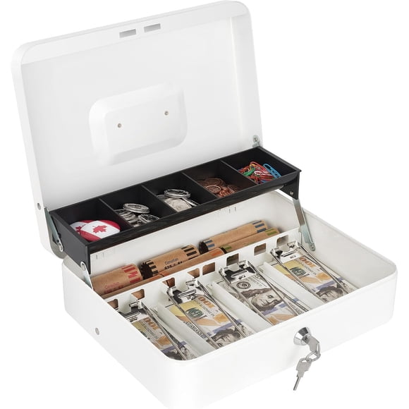 Caja de Dinero Sumerfnt con Llave y 4 Ranuras