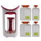 thumbnail image 4 of Exprimidor De Alimentos Para Bebés Organizador Bolsa De Almacenamiento Puré Empaquetadora Roja, 4 of 5