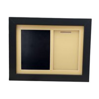 Magideal - Vitrina De Madera Para Medallas, Soporte Para Fotos, Accesorio De Almacenamiento Y Recuerdo Para Todos Los Deportes, Multifuncional, 18 X 23 Cm Con So Marco Negro