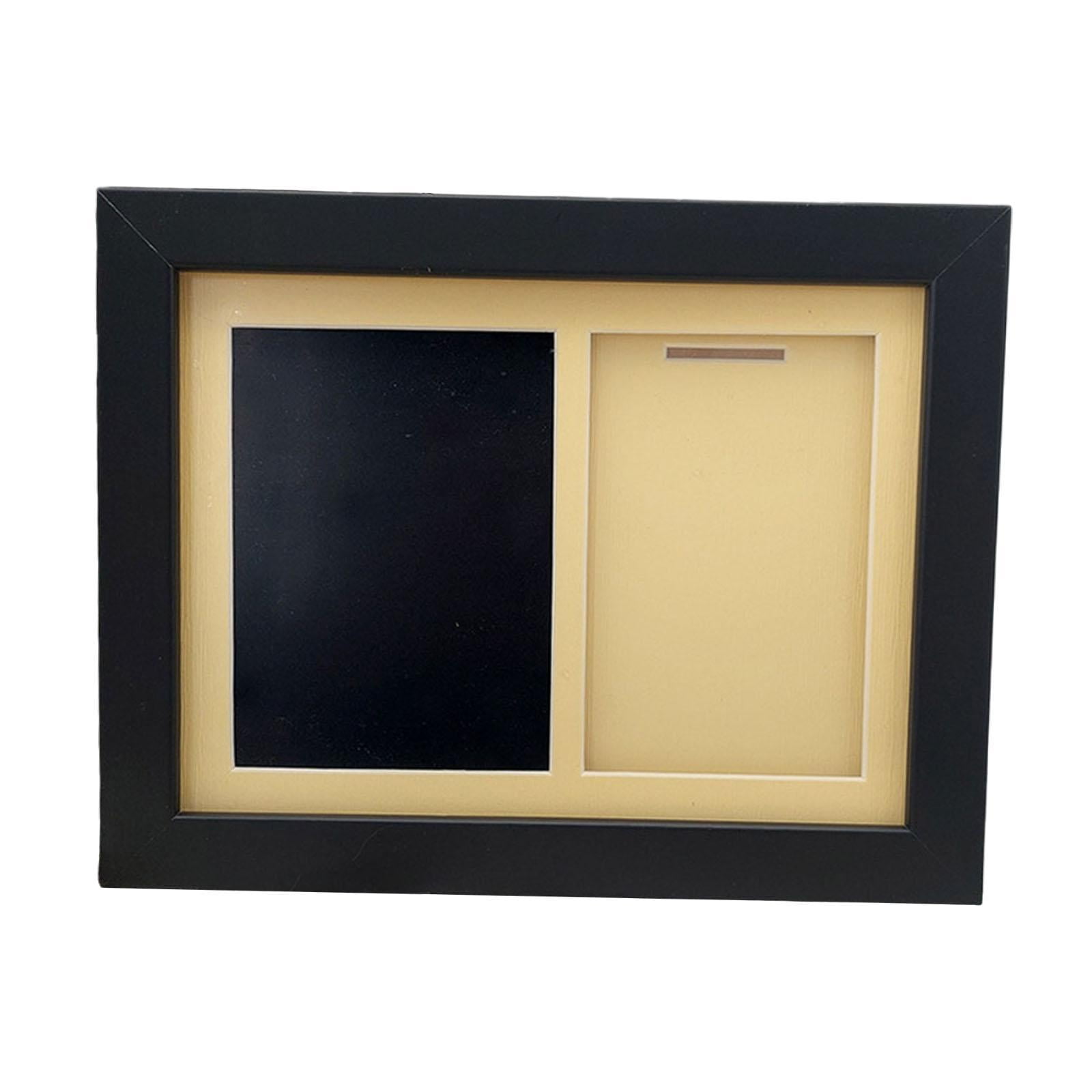 Magideal - Vitrina De Madera Para Medallas, Soporte Para Fotos, Accesorio De Almacenamiento Y Recuerdo Para Todos Los Deportes, Multifuncional, 18 X 23 Cm Con So Marco Negro