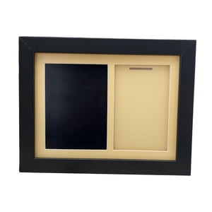 Magideal - Vitrina De Madera Para Medallas, Soporte Para Fotos, Accesorio De Almacenamiento Y Recuerdo Para Todos Los Deportes, Multifuncional, 18 X 23 Cm Con So Marco Negro