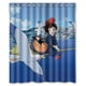 thumbnail image 1 of Cortina de ducha con ganchos para baño, diseño de "Kiki Delivery Service", 60 x 72 pulgadas, 1 of 3