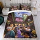 thumbnail image 4 of Encanto Conjunto de sábanas temático, trío de piezas, cómodo y amigable con la piel, diseño único, regalo de decoración para el hogar para familiares, amigos y fans, 90 cm * 190 cm, 4 of 6
