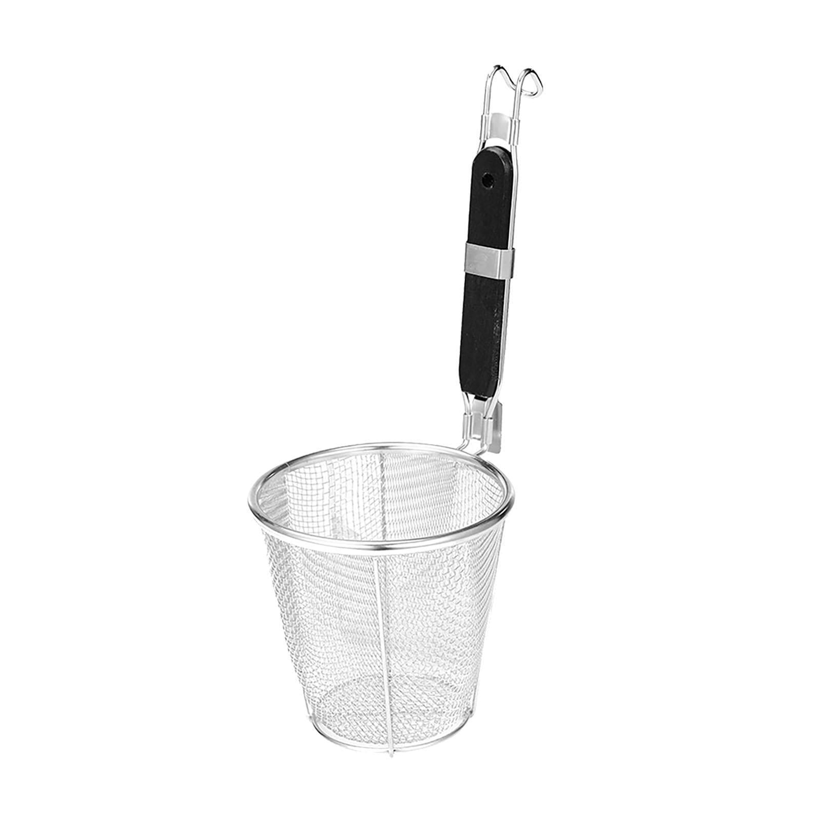 Magideal - Cesta Para Hervir, Cesta Para Freír Alimentos, Colador Portátil Para Ollas Calientes, Colador Para Pastas, Colador Para Fideos, Colador Para Cocinar P 35x14cm