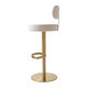 thumbnail image 4 of Banco ajustable TOV Furniture Primrose de tela texturizada color crema, 4 of 8