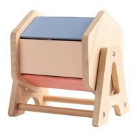 Bothyi - Tambor Giratorio De Madera Para Bebés Y Niños.