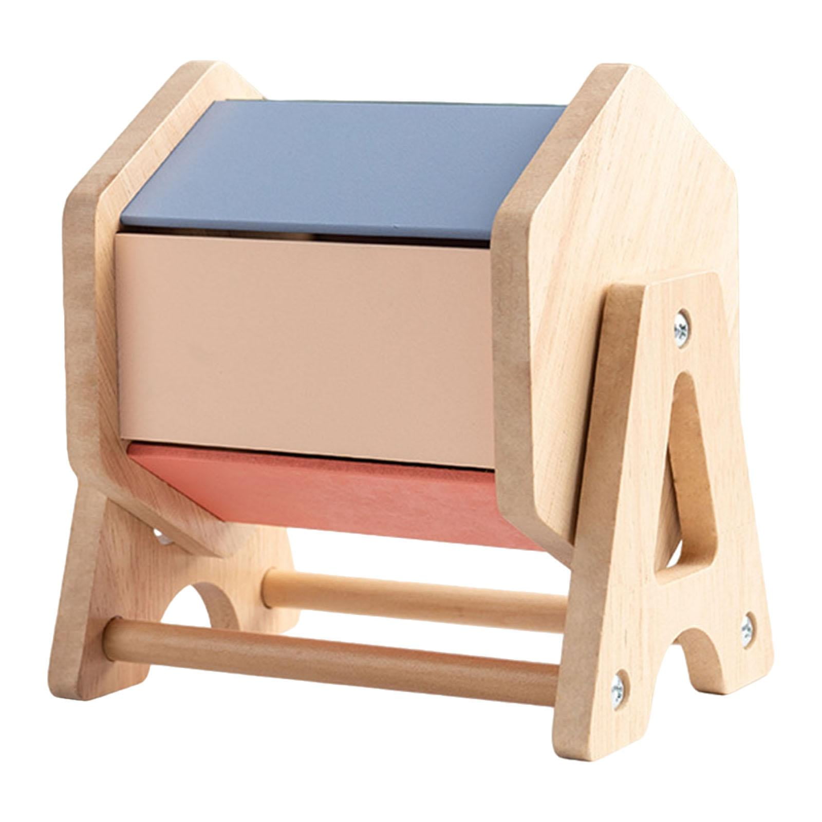 Bothyi - Tambor Giratorio De Madera Para Bebés Y Niños.