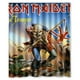 thumbnail image 1 of Cortina de ducha con diseño de calavera de Iron Maiden, banda estadounidense, con ganchos, tamaño 60 x 72 pulgadas, 1 of 3