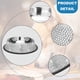 thumbnail image 3 of Cuencos para perros, cuencos de acero inoxidable hechos a mano con diamantes de imitación para mascotas, comedero doble para comida y agua para cachorros, gatos y perros., 3 of 5