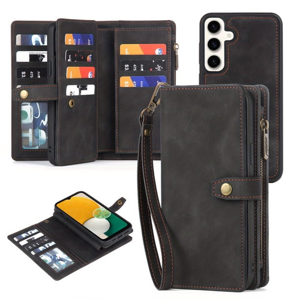 Wallet Mobile Phone Case Multifunctional Wallet Phone Case Protective Case For Samsung A52 A14 5G A33