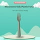 thumbnail image 2 of 6pcs Kids Plastic Forks Attractive Nordic Macaroons BPA Free Utensils, For 1-12 Years Old Baby And Children, 2 of 5