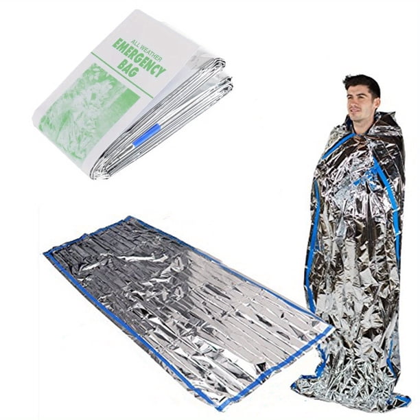 Waterproof Emergency Sleeping Bag, Lightweight Survival Sleeping Bags Thermal Bivy Sack, Portable Emergency Blanket For Camping, Hiking, Outdoor