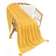 thumbnail image 1 of Manta De Sofá Con Flecos De Soga Color Amarillo, 1 of 4