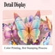 thumbnail image 5 of Tarjeta de felicitación Sutjxc, desplegable, rosa, diseño de mariposas y flores, 5 of 7