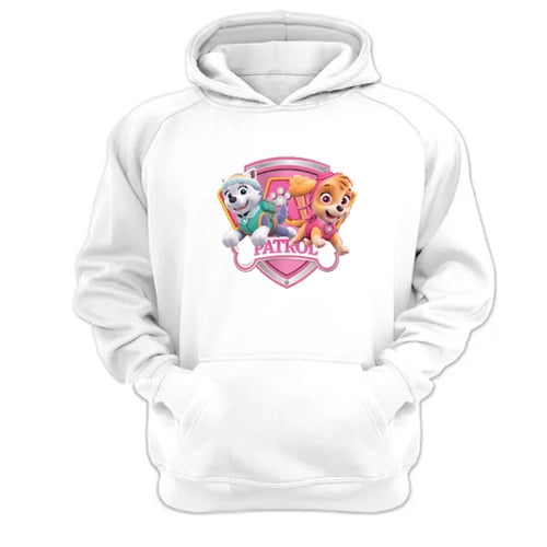 Genérico - Polerón Canguro Paw Patrol Blanco Talla Xl Unisex