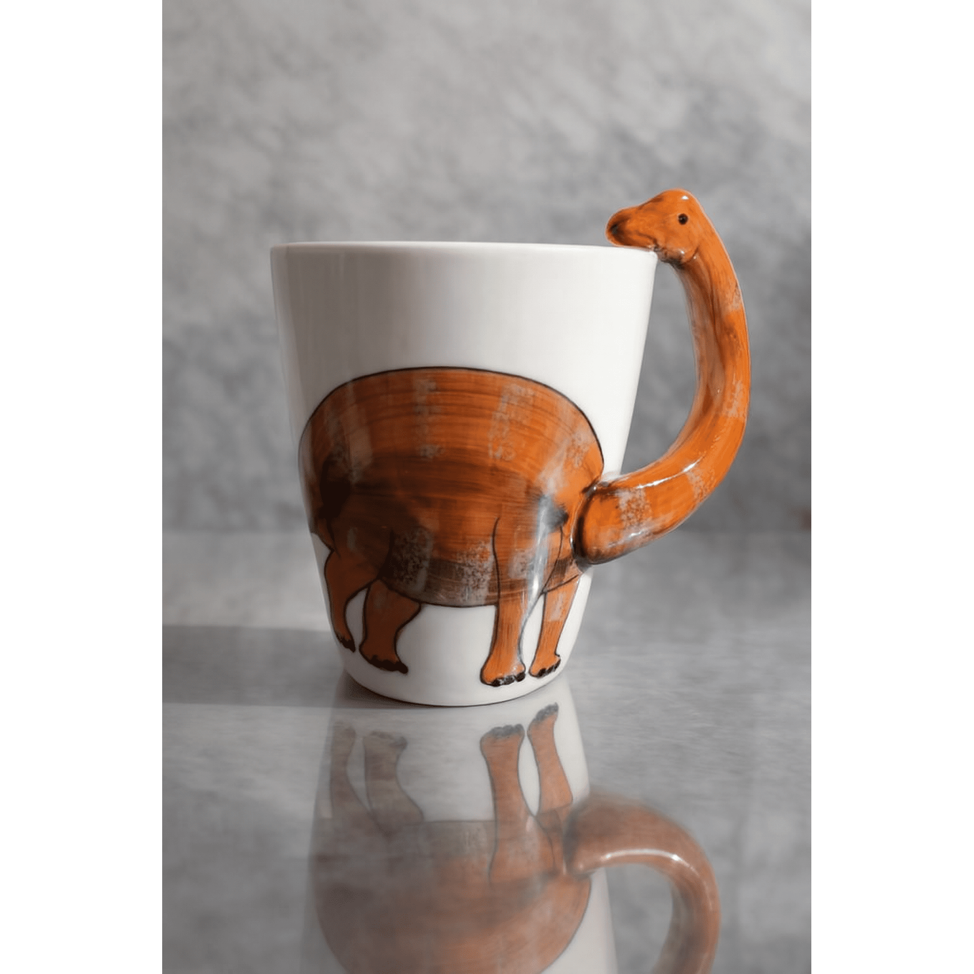 Taza De Ceramica Con Diseño De Dinosaurio En 3d