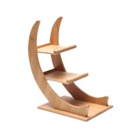 Magideal - Soporte De Madera Para Sushi, Estante Para Papas Fritas, Plato Para Servir En Forma De , Estante Para Tacos, Fácil De Transportar Para Eventos De