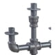thumbnail image 5 of Portavelas ACME Brantley Pipe Design con marco de metal gris, 5 of 8