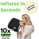 thumbnail image 2 of Asiento elevador inflable BubbleBum Twin Pack 18-45 kg Negro, 2 of 8