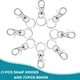 thumbnail image 1 of 50pcs Key Chain Hooks: DIY Hanging Rope Jewelry & Key Rings - 25 Metal Lobster Claw Rings & 25 Separate Key Rings, 1 of 4