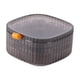 thumbnail image 2 of Caja De Almacenamiento De Joyas Apilable Con Tapa Transparente Para Aretes Tocador Encimera Marrón, 2 of 5