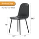 thumbnail image 2 of Modern Minimalist Black Dining Chair Set - Six Chairs per Box, Stable and Comfortable.Modern Mid-Century Style Upholstered Side Chairs,Spoon Shaped Chairs With Black Metal Legs., 2 of 3