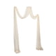thumbnail image 2 of Cortina De Gasa Con Arco De Boda Para Ceremonia, Recepción, Vacaciones, Compromiso, Color Beige Y Blanco, 2 of 3