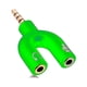 thumbnail image 1 of Adaptador Audio Micrófono 2 X 1 Auxiliar 3.5mm Para Pc Y Ps4, 1 of 3