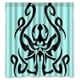 thumbnail image 1 of Cortina de ducha con diseño de pulpo y ganchos, tamaño 66 x 72 pulgadas, 1 of 3