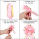thumbnail image 3 of Uxcell 5 piezas de lazo grande para envolver regalos, lazos de organza para bodas, cestas, regalos, Rojo Rosa 15 cm, 3 of 6
