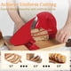 thumbnail image 2 of Cortador de pan Brvclon manual, grosor ajustable, rojo, 2 of 7
