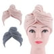 thumbnail image 4 of Toalla para el cabello de algodón de secado rápido, superabsorbente, para mujer, con botón (2 unidades), 4 of 5