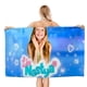 thumbnail image 1 of Like Nastya Toalla de playa de secado rápido con diseño temático, regalo para mujeres y niñas, ideal para cumpleaños, fans, amantes de la música, uso en la playa o al aire libre, 78 × 160 cm, 1 of 6