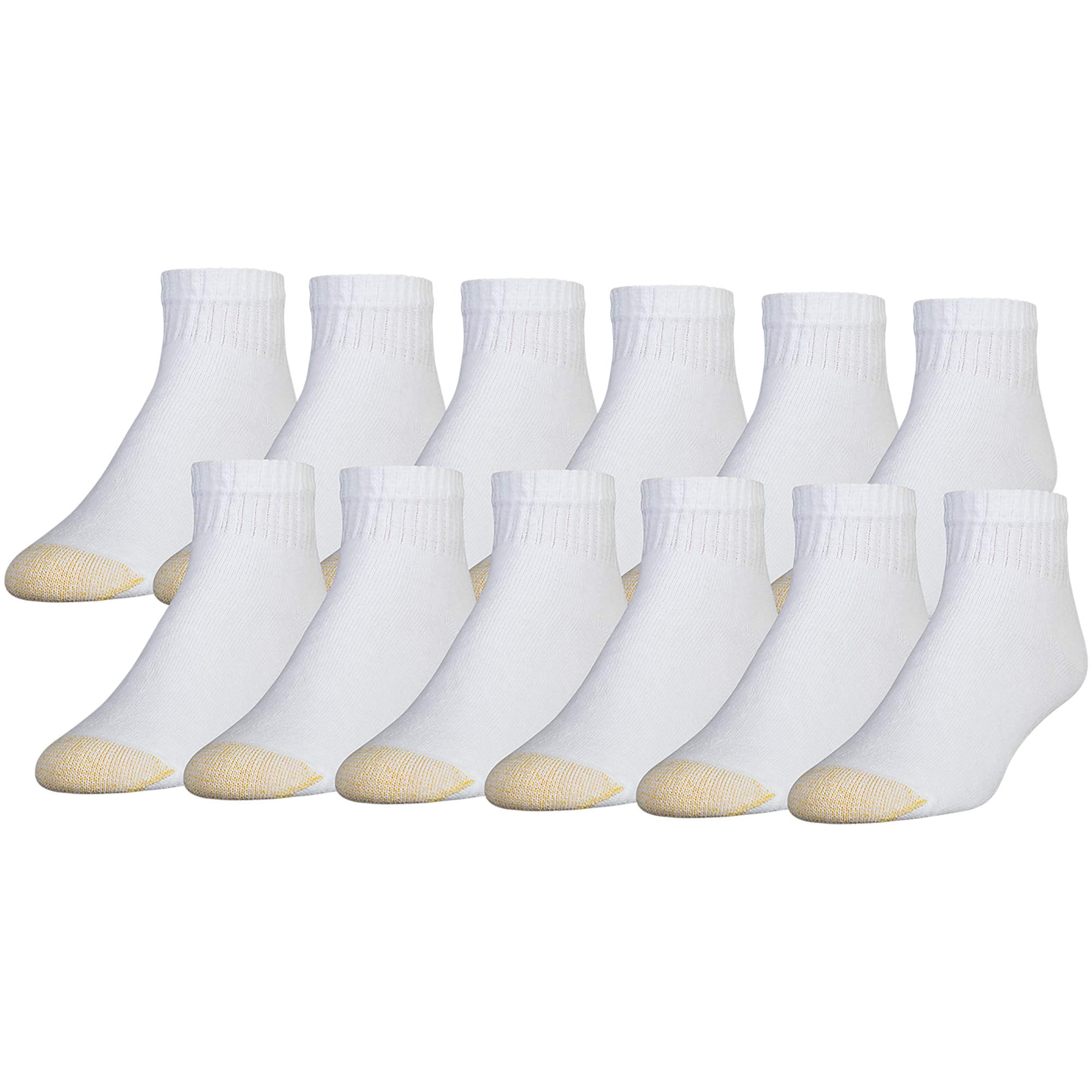 Calcetines Goldtoe 656p De Algodón, Tobilleros Deportivos, 12 Pares, Xl