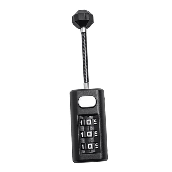 Cerradura de contraseña de 3 dígitos Cerradura de combinación de alambre de acero reajustable Cerradura codificada de seguridad para bolsa de
