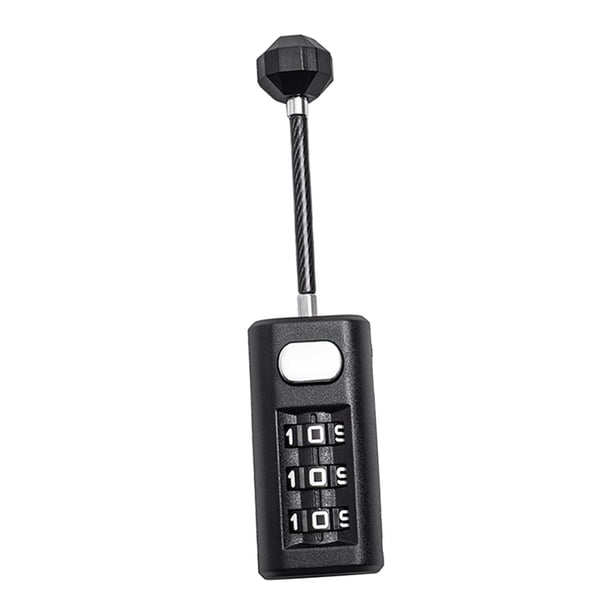 Cerradura de contraseña de 3 dígitos Cerradura de combinación de alambre de acero reajustable Cerradura codificada de seguridad para bolsa de