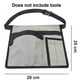 thumbnail image 5 of Delantal de trabajo/bolsa para cinturón de herramientas de un solo lado con 5 bolsillos para carpinteros, jardineros y constructores. Construcción de lona resistente. Cinturón ajustable., 5 of 8