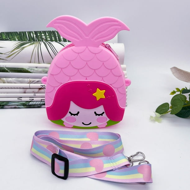Backpack for Kids Girl Princess Schoolbag Mermaid Kindergarten Cute Toy Bag Embroidered Cute Animal Cartoon Backpack School Bag