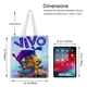 thumbnail image 5 of Vivo, el Mono Bolso de tela con estampado de lienzo para mujer, bolsa de compras reutilizable y estética, con cremallera interior, regalo para mujer, 35 × 40 cm., 5 of 6