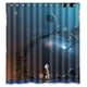 thumbnail image 1 of Cortina de ducha Calvin y Hobbes, juego de cortina de baño con ganchos, tamaño 66 x 72 pulgadas, 1 of 3