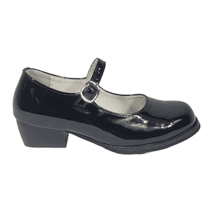 Zapatos De Cueca Alquimia Negro Charol Infantil 3073-02 - Talla 26