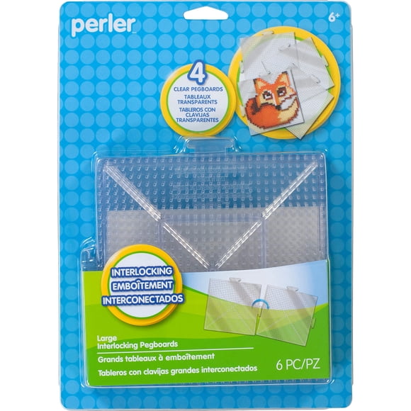 Perler Beads Perler Beads, tamaño grande, para manualidades infantiles, 4 unidades