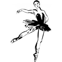 Rienda Libre Graphics - Decomural Ballet Pose Ballerina Dance Ws-15761