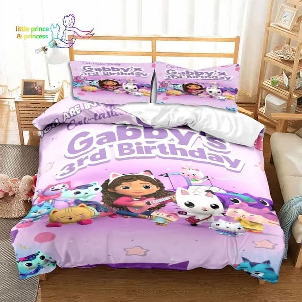 Gabby's Dollhouse Bedding Set Bed Set Adult Kid Bedroom Bedding Gift
