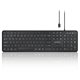 thumbnail image 1 of Teclado Perixx PERIBOARD-210C USB‑C Negro US, 1 of 8