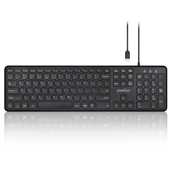 Teclado Perixx PERIBOARD-210C USB‑C Negro US